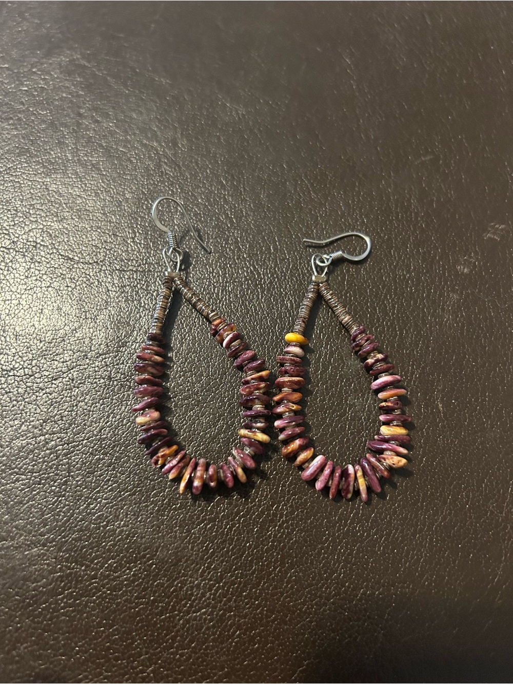 Spiny Oyster Dangle Earrings